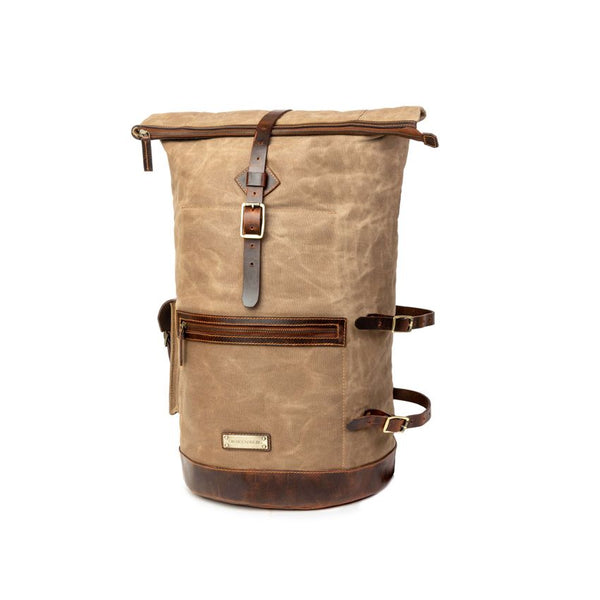 Canvas Rucksack Rugged Waterproof Canvas and Leather Bags – DRAKENSBERG.IN