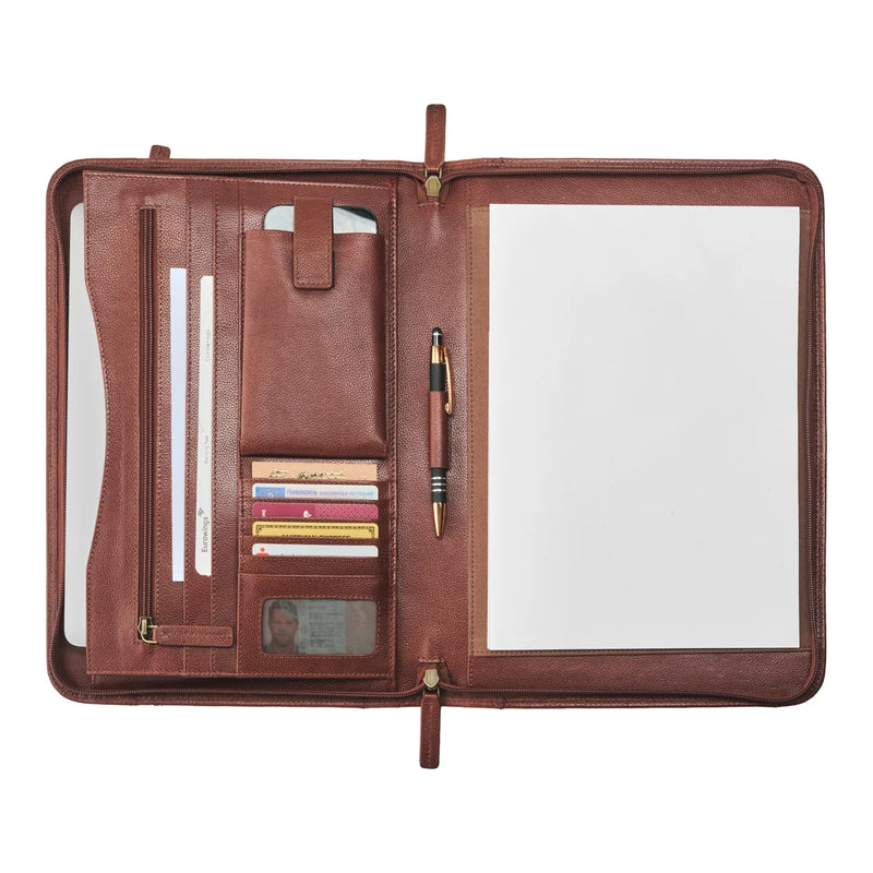 Leather Padfolio »Flavio«