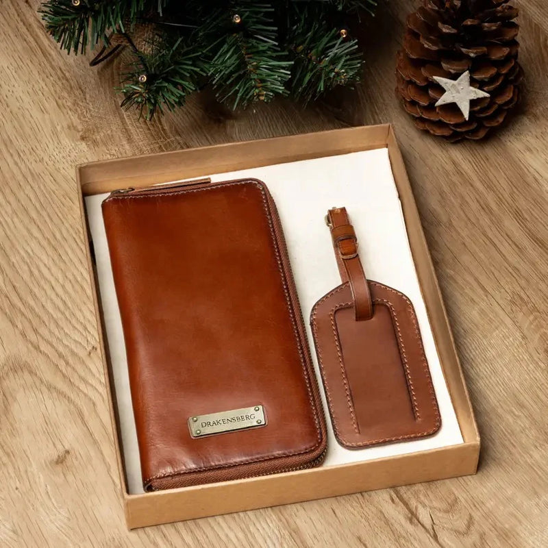 Gift Set - Travel Wallet »Travis« & Luggage Tag »Luca«