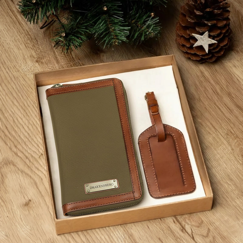Gift Set/2 - Travel Wallet »Travis« & Luggage Tag »Luca«