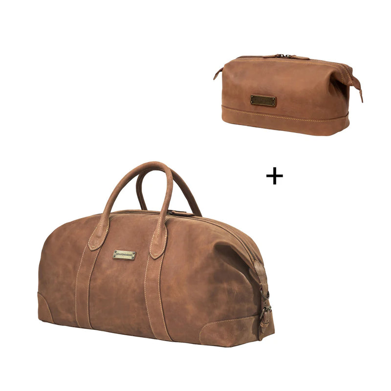 Set/2 Weekender »David-M« & Toiletry Bag »Ruby«